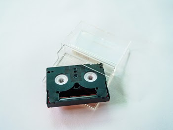Black and Gray Cassette Tape With Case