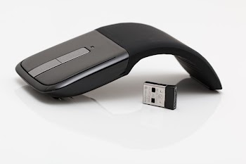 Black and Gray Cordless Computer Mouse