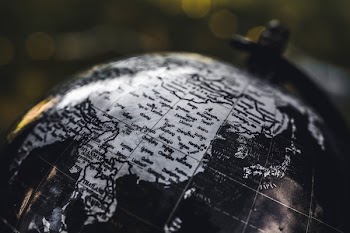 Black and Gray Desk Globe