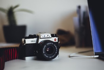 Black and Gray Slr Camera