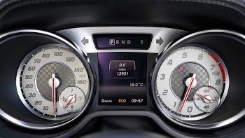 Black and Gray Speedometer at 0