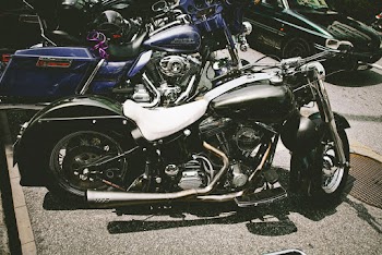 Black and Gray Touring Motorcycle