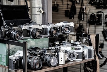 Black And Grey Cameras