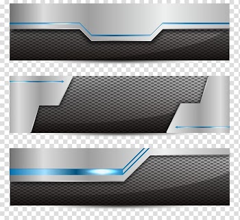 Black and grey electronic device collage, Web banner Euclidean Technology Icon, metallic banner transparent background PNG clipart