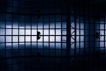 black and grey glass window