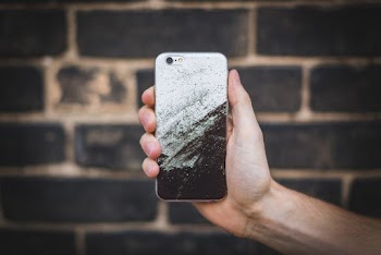 Black and Grey Phone Case