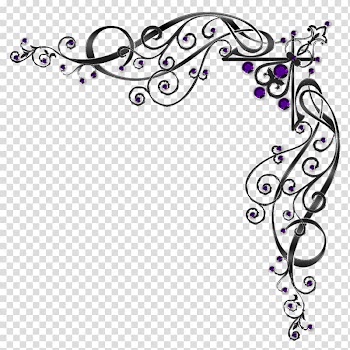 Black and purple frame illustration, Paper Meander Wedding Margin, fuchsia frame transparent background PNG clipart
