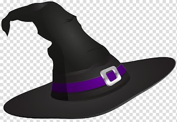 Black and purple witch hat illustration, Witch hat , Witch Hat transparent background PNG clipart