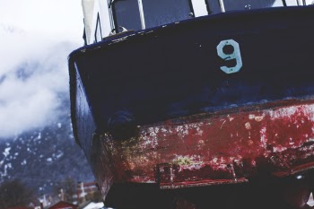 Black and Red Boat