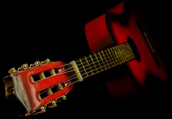 Black and Red Classic Guitar