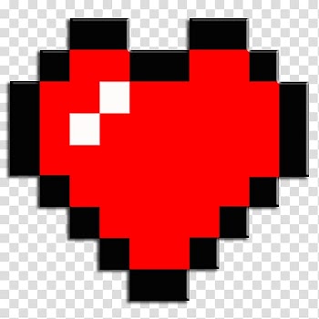 Black and red heart, Minecraft: Pocket Edition Video game Heart The Legend of Zelda, 8 BIT transparent background PNG clipart