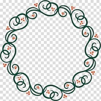 Black and red scroll frame border, Flower Scalable Graphics, Cartoon green ring transparent background PNG clipart