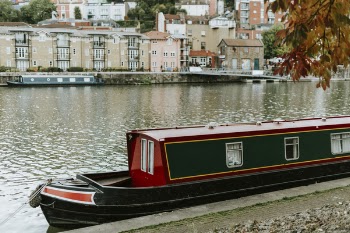 Black And Red Tugboat On Water