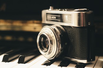 black and silver point-and-shoot camera