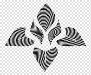 Black and white abstract art transparent background PNG clipart