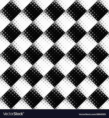 Black and white abstract circle pattern background vector image