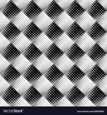Black and white abstract circle pattern background vector image