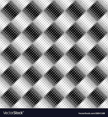 Black and white abstract diagonal square pattern vector image