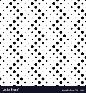 Black and white abstract dot pattern background vector image