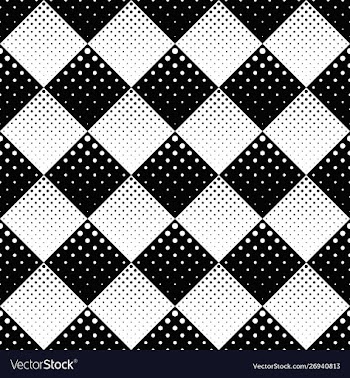 Black and white abstract dot pattern background vector image