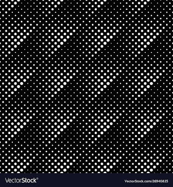 Black and white abstract dot pattern background vector image