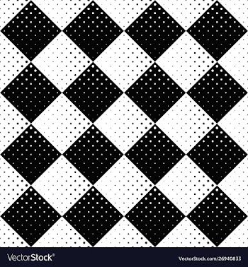 Black and white abstract dot pattern background vector image