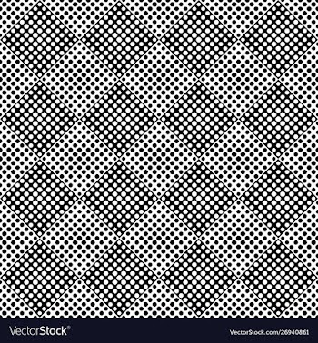 Black and white abstract dot pattern background vector image