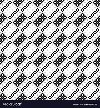 Black and white abstract geometrical square vector image