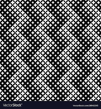 Black and white abstract geometrical star pattern vector image