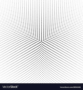 Black and white abstract halftone round dot vector image