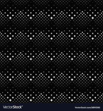 Black and white abstract seamless curved star vector image