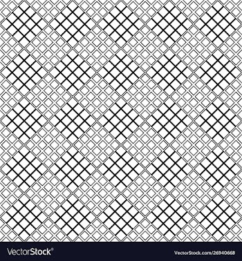 Black and white abstract seamless diagonal square vector image