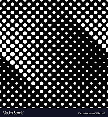 Black and white abstract seamless dot pattern vector image