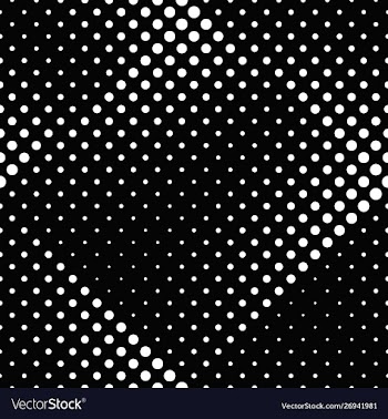 Black and white abstract seamless dot pattern vector image