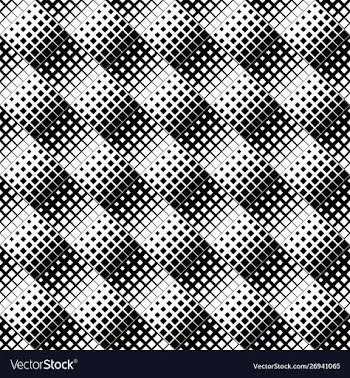 Black and white abstract seamless square pattern vector image