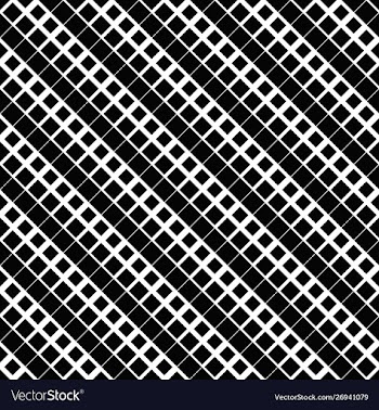 Black and white abstract seamless square pattern vector image