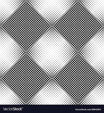 Black and white abstract seamless square pattern vector image