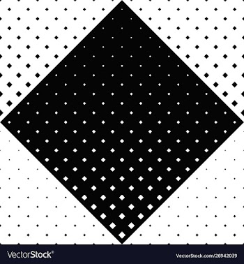 Black and white abstract seamless square pattern vector image