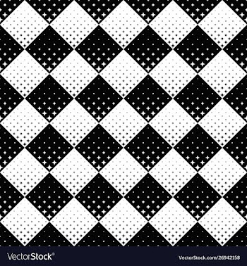 Black and white abstract seamless star pattern vector image