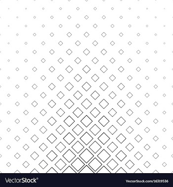 Black and white abstract square pattern background vector image