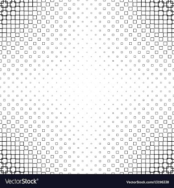 Black and white abstract square pattern design vector image
