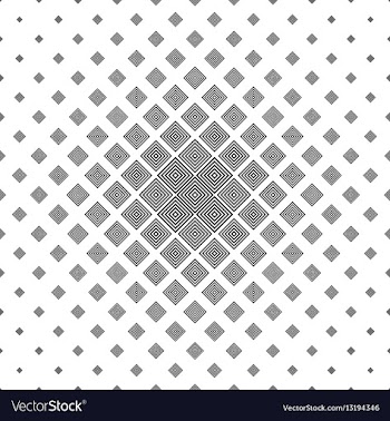 Black and white abstract square pattern vector image