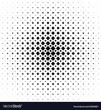 Black and white abstract square pattern vector image