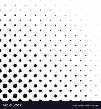 Black and white abstract star pattern vector image