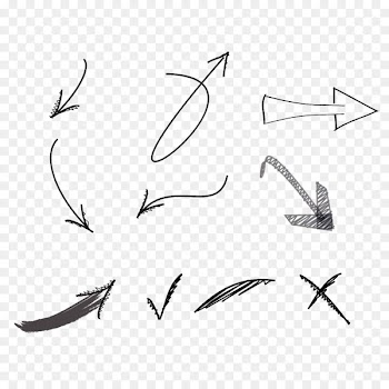 Black and white Arrow - Black and white pointing to the arrow 