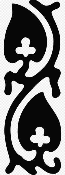 Black and white Art Deco Clip art - stencil 