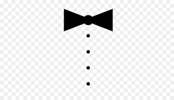 Black and white - Black and white dot bow tie 