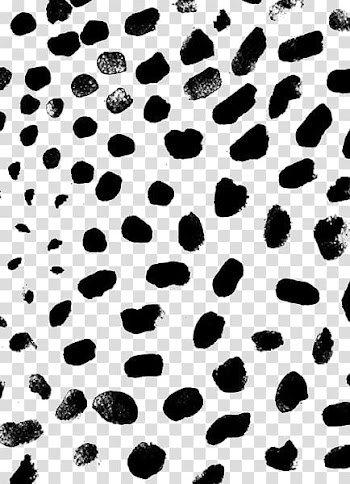 Black and white , Black and white Polka dot Pattern, Leopard print transparent background PNG clipart