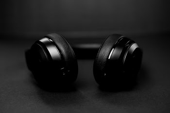 Black And White Black Headphones
