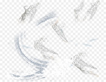 Black and white Bling-bling Pattern - Transparent water waves 
